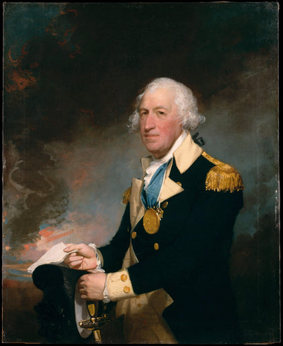 General do Exército Continental (Gilbert Stuart) - Reprodução com Qualidade Museu