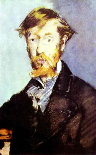 Retrato de George Moore (Edouard Manet) - Reprodução com Qualidade Museu