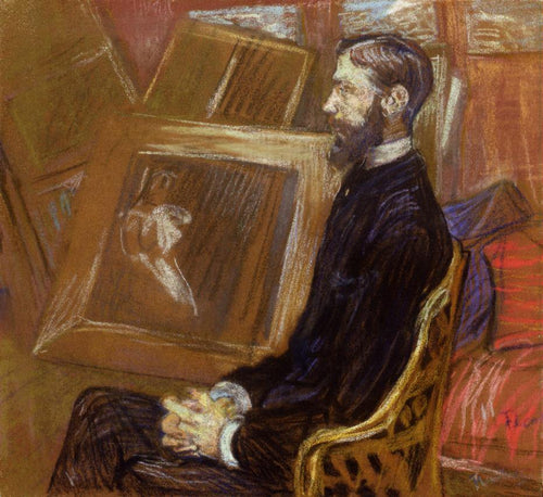 Retrato de Georges Henri Manuel (Henri de Toulouse-Lautrec) - Reprodução com Qualidade Museu