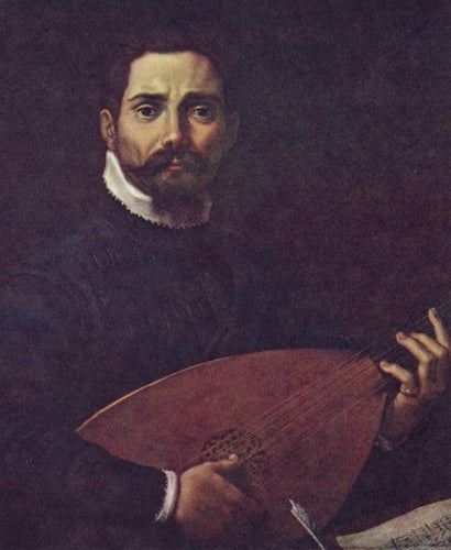 Retrato de Giovanni Gabrieli com o alaúde - Replicarte