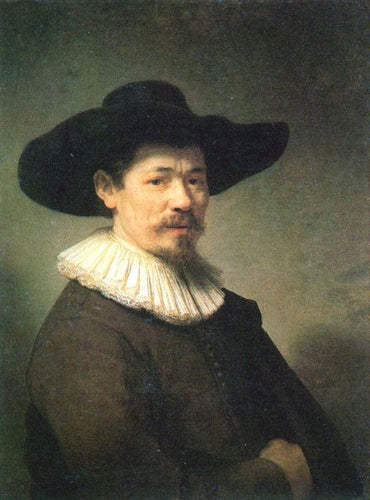 Retrato de Herman Doomer (Rembrandt) - Reprodução com Qualidade Museu
