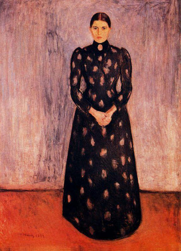 Retrato de Inger Munch (Edvard Munch) - Reprodução com Qualidade Museu