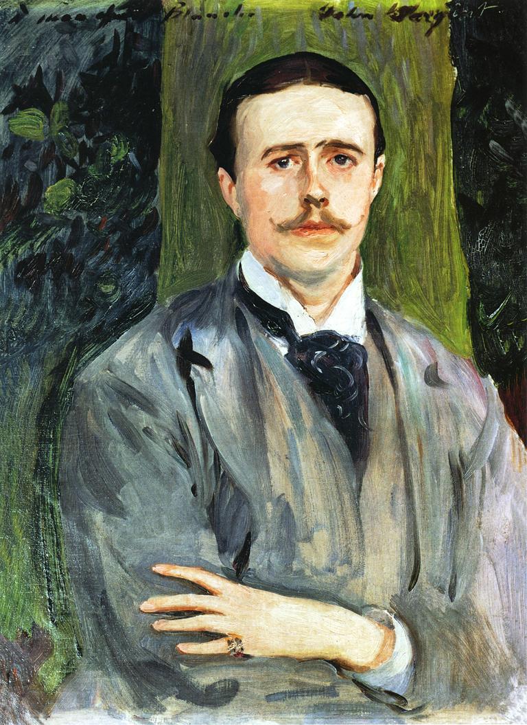 Retrato de Jacques-Emile Blanche (John Singer Sargent) - Reprodução com Qualidade Museu