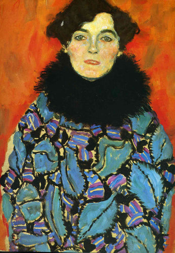 Retrato de Johanna Staude (Gustav Klimt) - Reprodução com Qualidade Museu