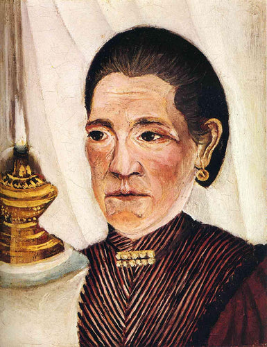 Retrato de Josephine, a segunda esposa do artista (Henri Rousseau) - Reprodução com Qualidade Museu