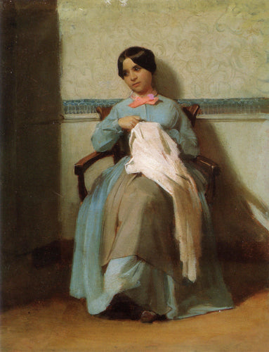 Retrato de Leonie Bouguereau (William-Adolphe Bouguereau) - Reprodução com Qualidade Museu
