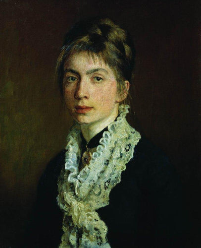 Retrato de MP Shevtsova, esposa de A. Shevtsov