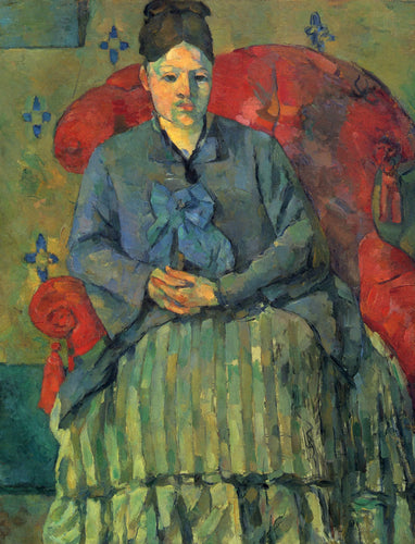 Retrato de Madame Cézanne (Paul Cézanne) - Reprodução com Qualidade Museu