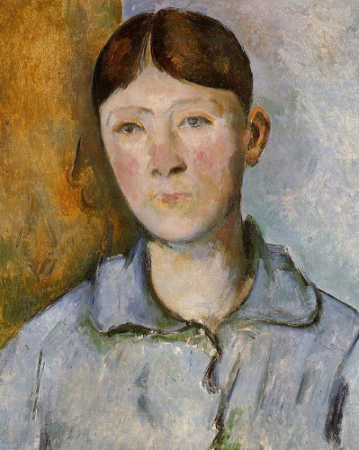 Retrato de Madame Cézanne (Paul Cézanne) - Reprodução com Qualidade Museu