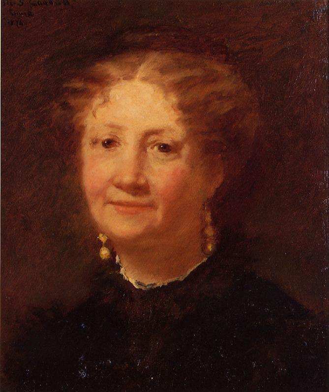 Retrato de Madame Cordier (Mary Cassatt) - Reprodução com Qualidade Museu