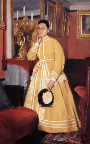 Retrato de Madame Edmondo Morbilli, nascida Therese De Gas (Edgar Degas) - Reprodução com Qualidade Museu