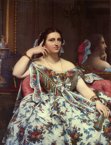 Retrato de Madame Moitessier sentada