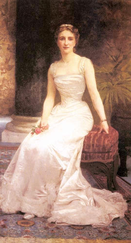 Retrato de Madame Olry Roederer (William-Adolphe Bouguereau) - Reprodução com Qualidade Museu