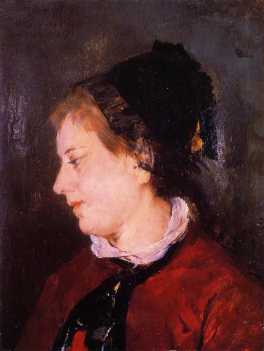 Retrato de Madame Sisley (Mary Cassatt) - Reprodução com Qualidade Museu