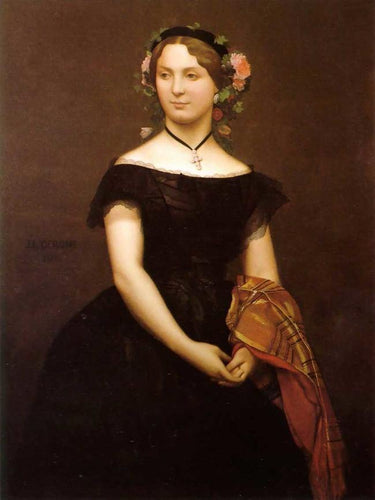 Retrato de Mademoiselle Durand (Jean-Leon Gerome) - Reprodução com Qualidade Museu