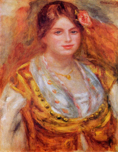 Retrato de Mademoiselle Francois (Pierre-Auguste Renoir) - Reprodução com Qualidade Museu