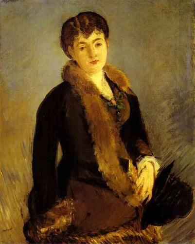 Retrato de Mademoiselle Isabelle Lemonnier (Edouard Manet) - Reprodução com Qualidade Museu