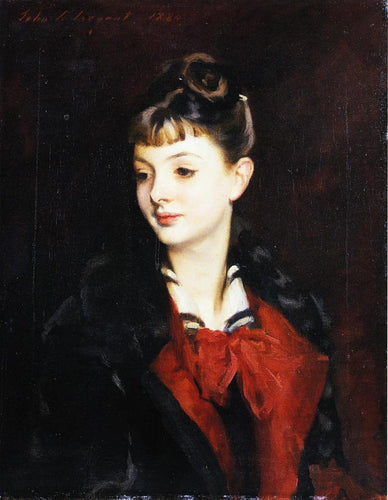 Retrato de Mademoiselle Suzanne Poirson (John Singer Sargent) - Reprodução com Qualidade Museu