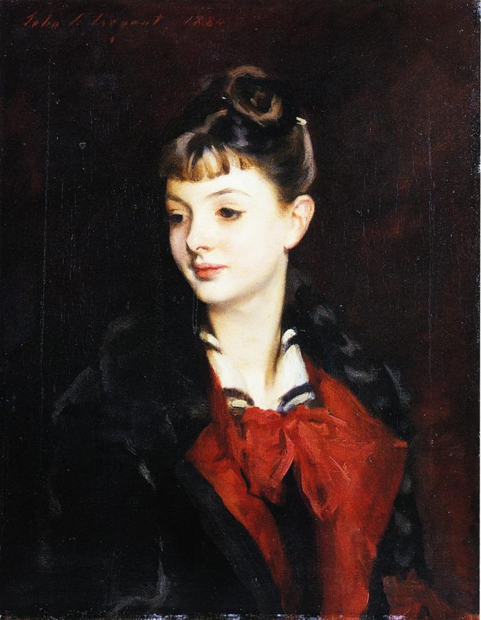 Retrato de Mademoiselle Suzanne Poirson (John Singer Sargent) - Reprodução com Qualidade Museu