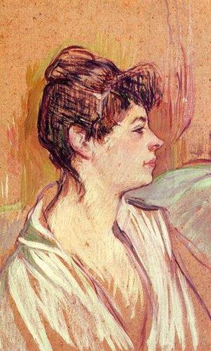 Retrato de Marcelle (Henri de Toulouse-Lautrec) - Reprodução com Qualidade Museu