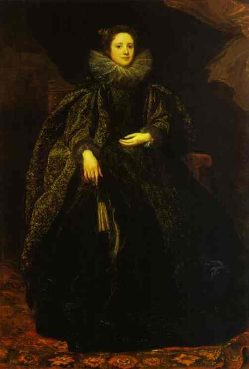 Retrato da marquesa Balbi (Anthony van Dyck) - Reprodução com Qualidade Museu