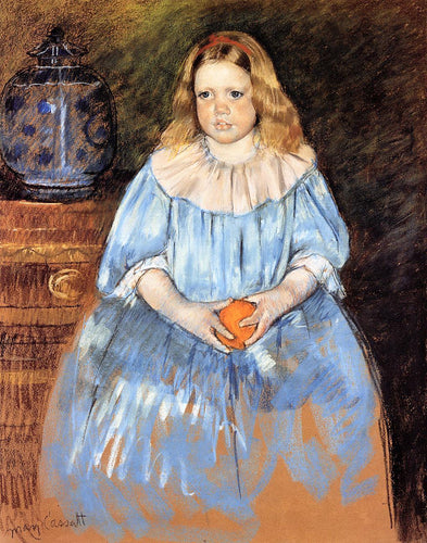 Retrato de Margaret Milligan Sloan (Mary Cassatt) - Reprodução com Qualidade Museu