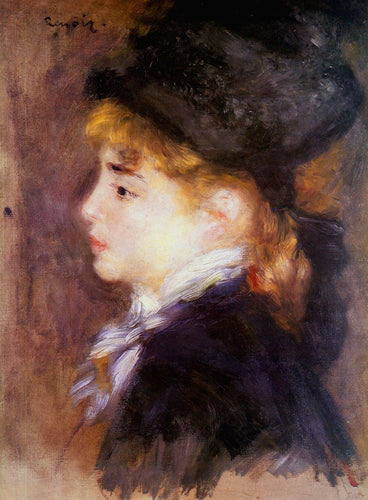 Retrato de Margot (Pierre-Auguste Renoir) - Reprodução com Qualidade Museu