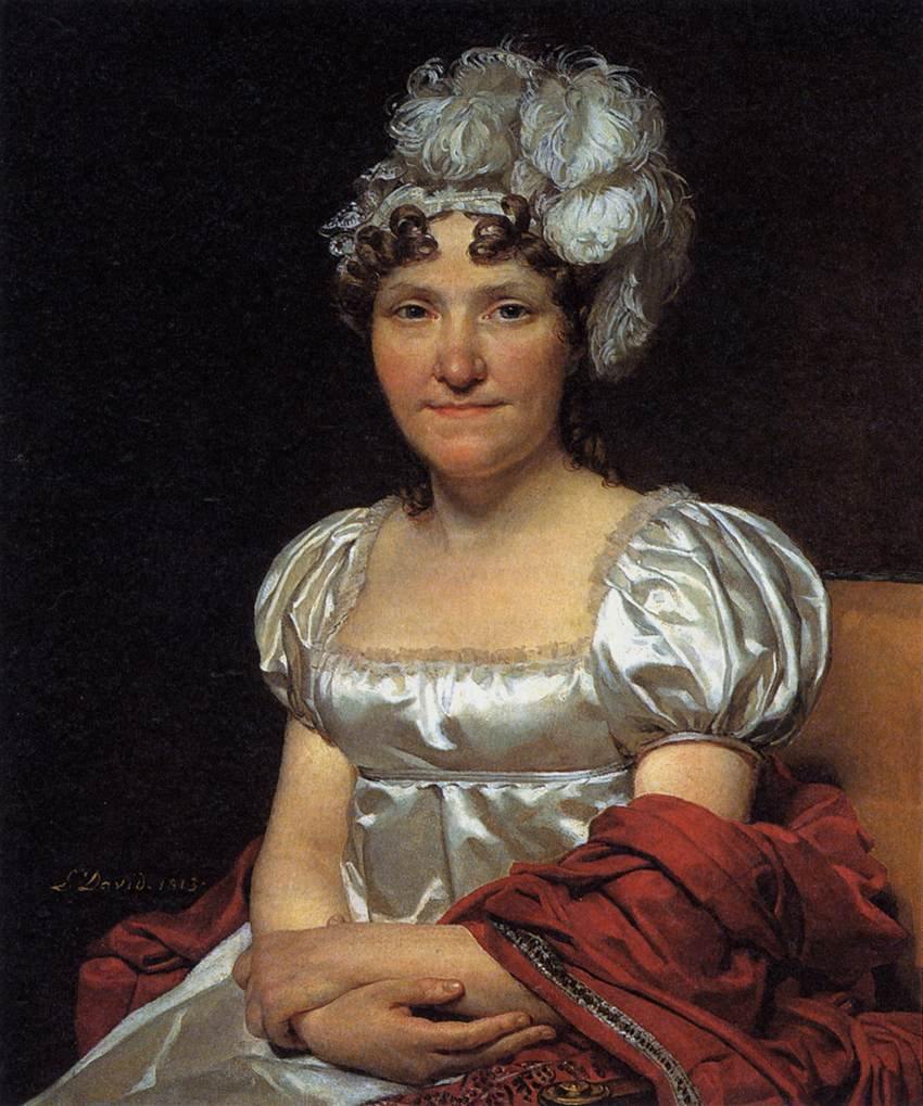 Retrato de Marguerite-Charlotte David (Jacques-Louis David) - Reprodução com Qualidade Museu