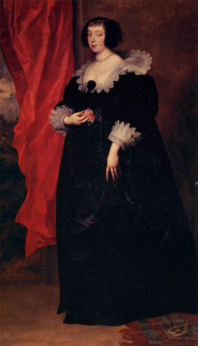 Retrato de Marguerite de Lorraine, Duquesa de Orleans (Anthony van Dyck) - Reprodução com Qualidade Museu