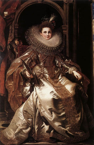Retrato de Maria Serra Pallavicino (Peter Paul Rubens) - Reprodução com Qualidade Museu