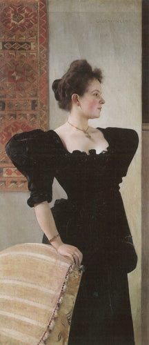 Retrato de Marie Breunig (Gustav Klimt) - Reprodução com Qualidade Museu