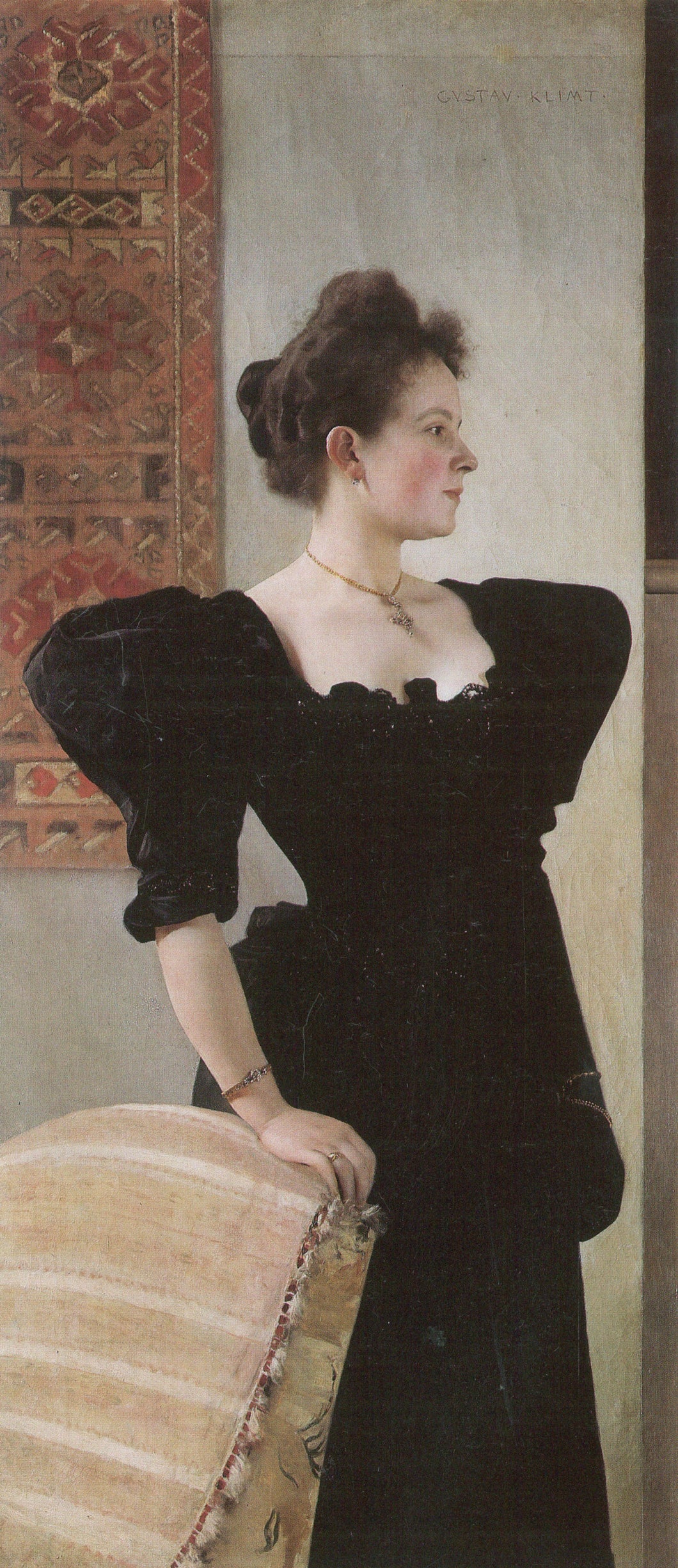 Retrato de Marie Breunig (Gustav Klimt) - Reprodução com Qualidade Museu