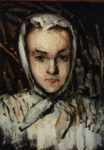 Retrato de Marie Cézanne, a irmã dos artistas (Paul Cézanne) - Reprodução com Qualidade Museu
