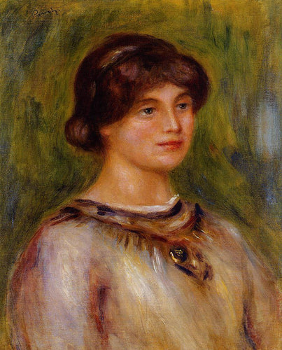 Retrato de Marie Lestringuez (Pierre-Auguste Renoir) - Reprodução com Qualidade Museu