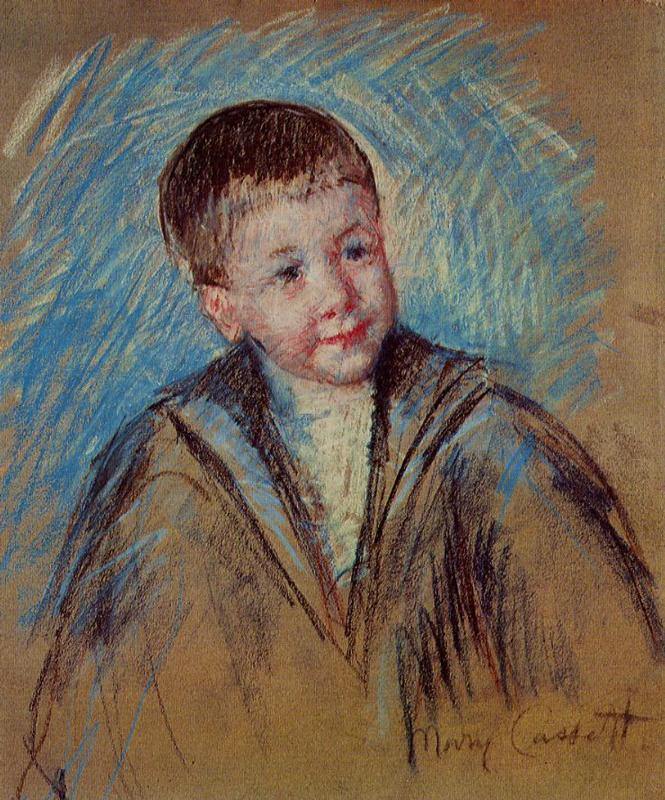 Retrato do mestre St. Pierre, estudo (Mary Cassatt) - Reprodução com Qualidade Museu
