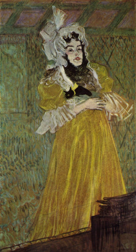 Retrato da Srta. May Belfort (Henri de Toulouse-Lautrec) - Reprodução com Qualidade Museu
