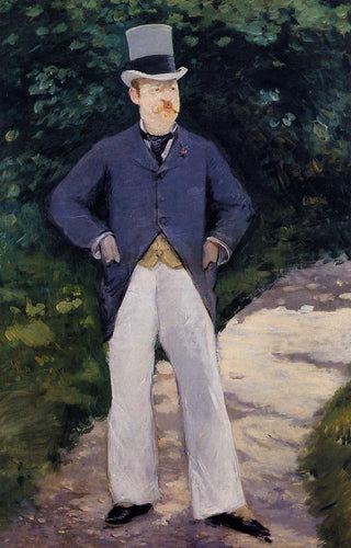 Retrato de Monsieur Brun (Edouard Manet) - Reprodução com Qualidade Museu
