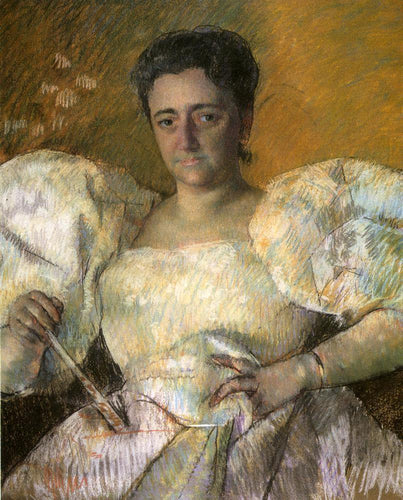 Retrato da Sra. HO Hevemeyer (Mary Cassatt) - Reprodução com Qualidade Museu