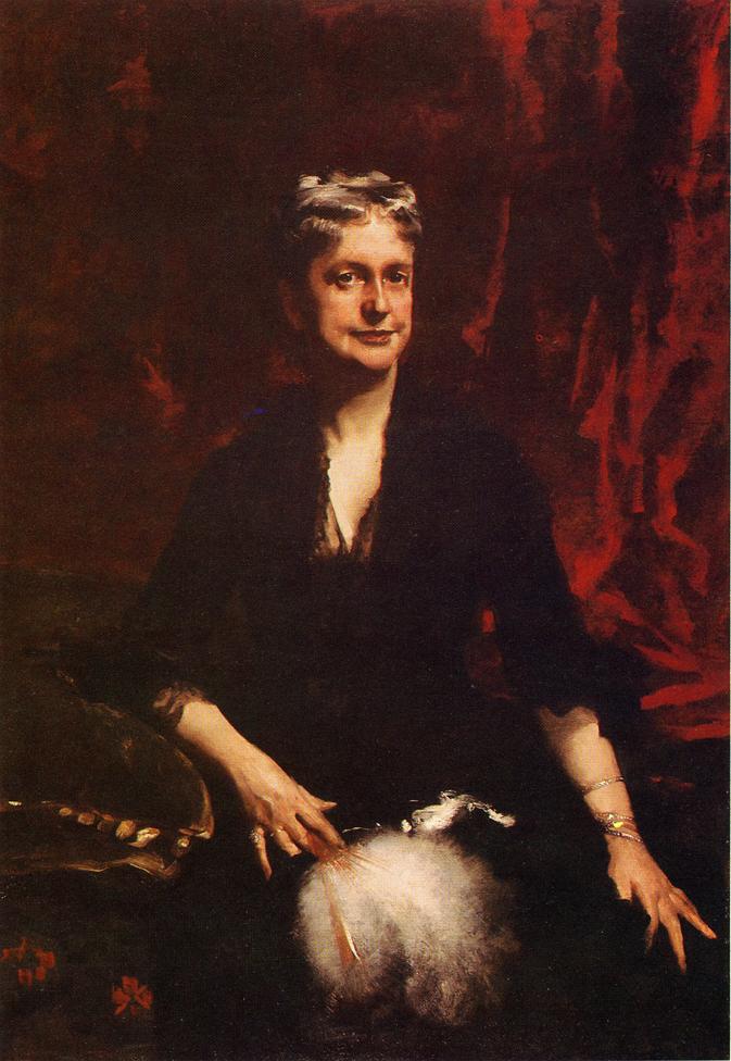 Retrato da Sra. John Joseph Townsend - Catherine Rebecca Bronson (John Singer Sargent) - Reprodução com Qualidade Museu