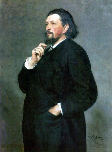 Retrato do editor musical e patrono Mitrofan Petrovich Belyayev