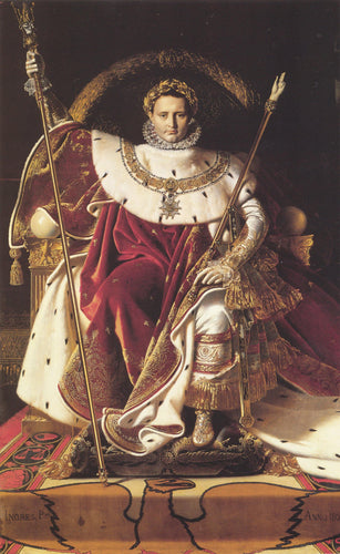 Retrato de Napoleão no trono imperial