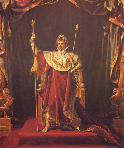 Napoleão I em suas vestes imperiais (Jacques-Louis David) - Reprodução com Qualidade Museu