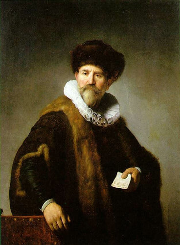 Retrato de Nicolaes Ruts (Rembrandt) - Reprodução com Qualidade Museu