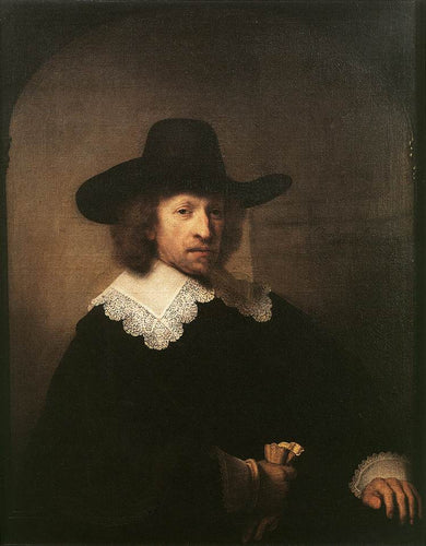 Retrato de Nicolas Van Bambeeck (Rembrandt) - Reprodução com Qualidade Museu