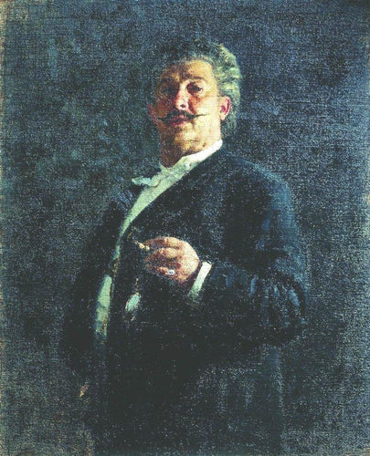 Retrato do pintor e escultor Mikhail Osipovich Mikeshin