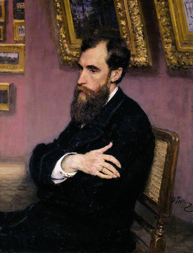 Retrato de Pavel Tretyakov, fundador da Galeria Tretyakov