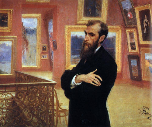 Retrato de Pavel Tretyakov, fundador da Galeria Tretyakov