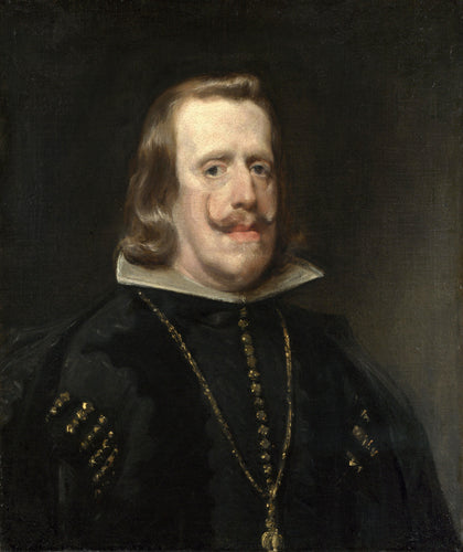 Retrato de Filipe IV da Espanha (Diego velázquez) - Reprodução com Qualidade Museu