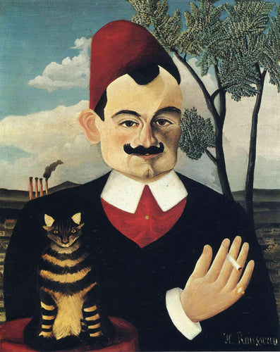 Retrato de Pierre Loti (Henri Rousseau) - Reprodução com Qualidade Museu