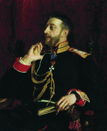 Retrato do Poeta Grande Príncipe Konstantin Konstantinovich Romanov